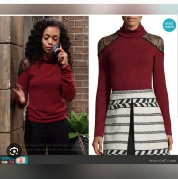 Alice + Olivia Krystalle Turtleneck Sweater Size Medium - Picture 5 of 10